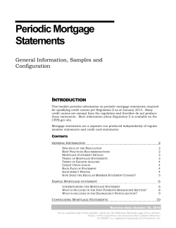 Periodic Mortgage Statements