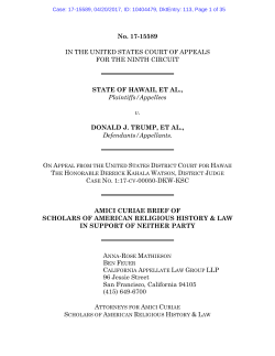 No. 17-15589 IN THE UNITED STATES COURT OF APPEALS FOR