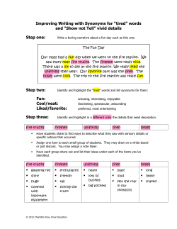 Improving Writing with Synonyms for &ldquo;tired&rdquo; words and &ldquo;Show not