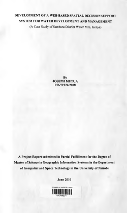 Development of a Web-based Spatial Decision