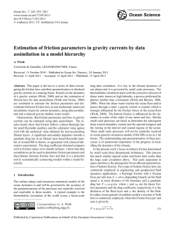 Estimation of friction parameters in gravity currents