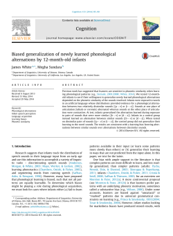 Biased generalization of newly learned phonological