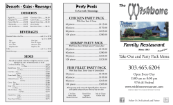 Desserts 4 Sides 4 Beverages Party Packs