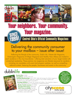 2017 Community Magazine Information