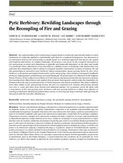 Pyric Herbivory: Rewilding Landscapes through the