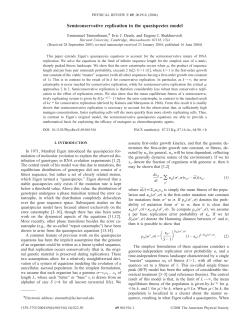 Semiconservative replication in the quasispecies model