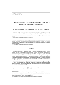 waring`s problem for cubes
