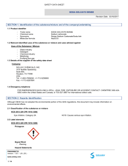SODA SOLVAY® DENSE SECTION 1