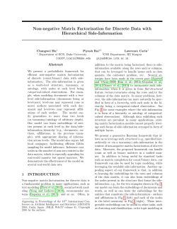 Non-negative Matrix Factorization for Discrete Data with - CSE-IITK