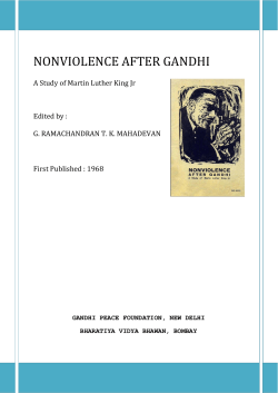 nonviolence after gandhi