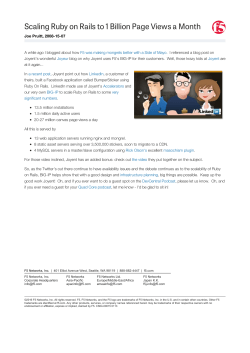 Scaling Ruby on Rails to 1 Billion Page Views a Month