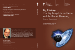Big History: The Big Bang, Life on Earth, and the Rise of Humanity
