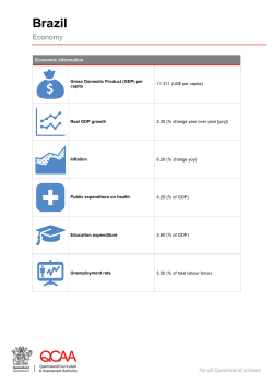 Brazil Economy QCAA G20 Interactive map resource