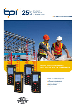 precision laser rangefinder nivel system dm-50, dm-70, dm-90