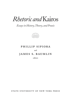 Rhetoric and Kairos