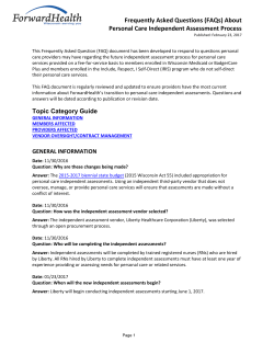 Forward Health FAQ - Wisconsin Personal Services Association