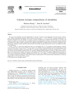 Calcium isotopic compositions of chondrites
