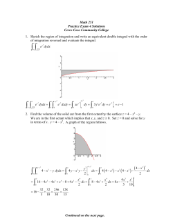 Practice Exam 4 Solutions - Cerro Coso Community College