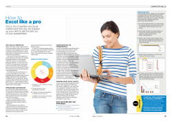 How to Excel like a pro