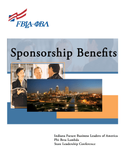 1 FBLA-PBL Sponsorship Packet Combined15-16 - Indiana FBLA-PBL