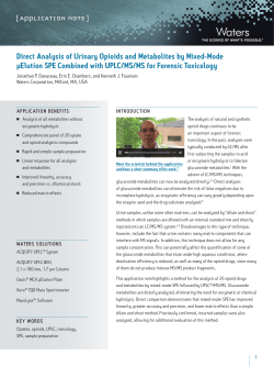 Direct Analysis of Urinary Opioids and Metabolites