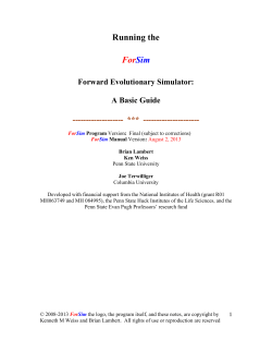 ForSim - Penn State Anthropology!