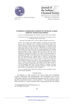 Evaluation of optimization methods for solving the