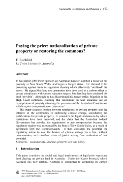 Paying the price: nationalisation of private property or