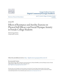 Effects of Resistance and Aerobic Exercise on Physical Self