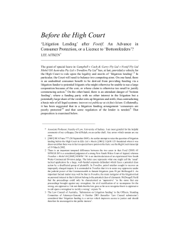 after Fostif - The University of Sydney