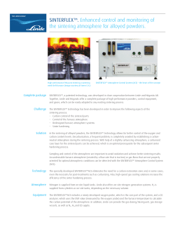 SINTERFLEX&trade;. Enhanced control and monitoring