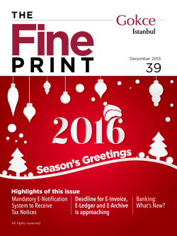 December 2015 - Gokce Attorney Partnership