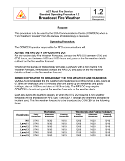1.2 Broadcast Fire Weather