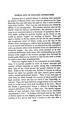 Roman Law in English Literature - Penn Law: Legal Scholarship