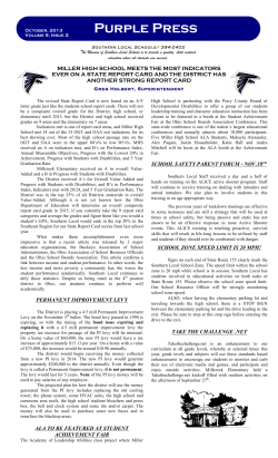 Purple Press - Southern Local Schools Home