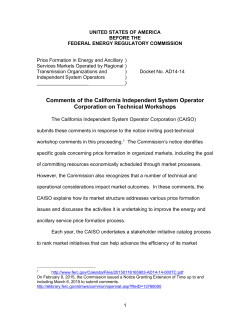 Mar 6, 2015 Comments - Price Formation Technical