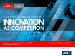 innovationascompetition.economist.com Register today and before