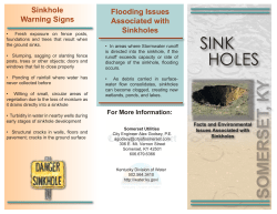 Sinkholes - City of Somerset