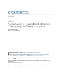 An Examination of Factors Affecting Information Sharing among Law