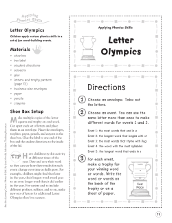 Shoe Box Learning Centers: Phonics