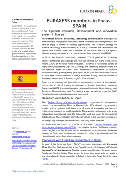 EURAXESS members in Focus: SPAIN