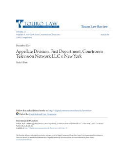 Appellate Division, First Department, Courtroom Television Network