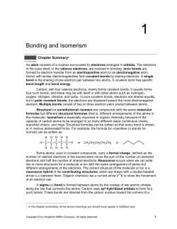 Bonding and Isomerism
