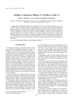 Modelling of Microporous Diffusion of N