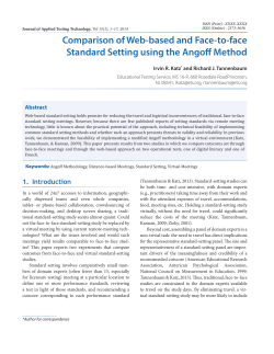 Comparison of Web-based and Face-to