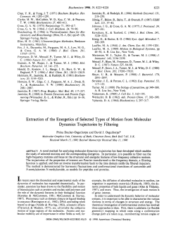 Extraction of the Energetics of Selected Types of Motion from