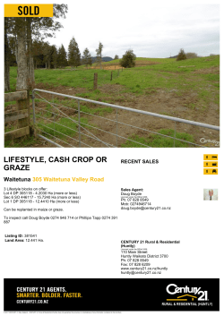 lifestyle, cash crop or graze