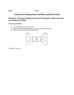 Practice LG 4: Finding Cause and Effect and Point of View