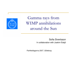 Gamma rays from WIMP annihilations around the Sun