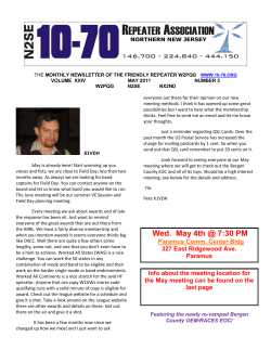 May - 10-70 Repeater Association